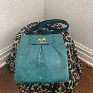Green Coach Crossbody Bag